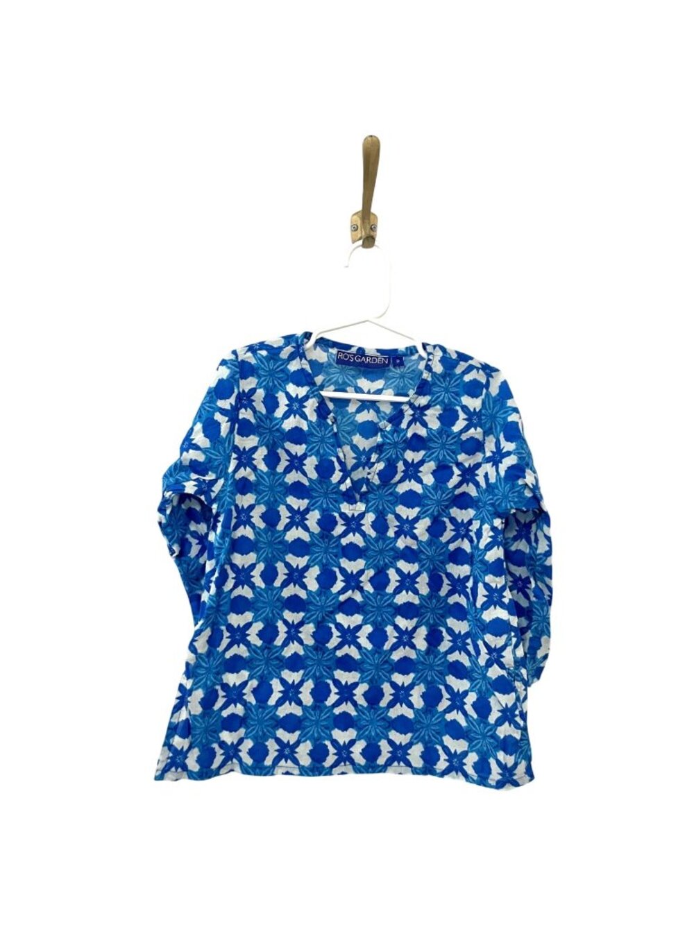 Ro'S Garden Classic Short Girls Kurta Tunic Size 2 Indigo Barbados